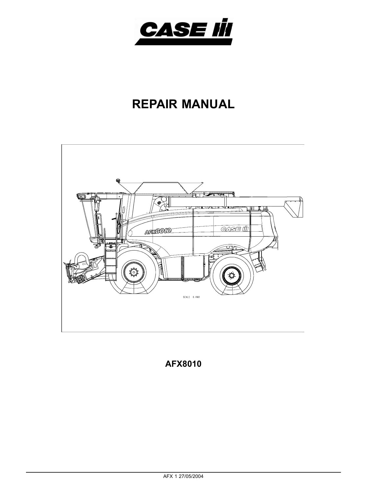 CASE IH AFX-8010 Service Manual [PDF, ENG, 36.8 MB]